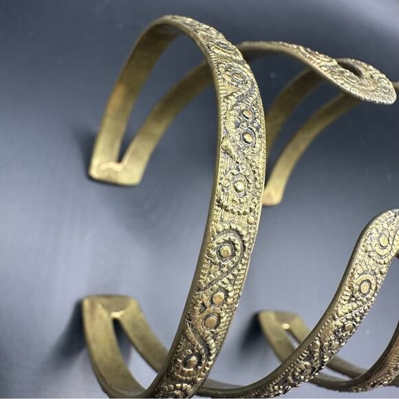 Bohemian gold tone Bracelet Statement Boho Casual Chunky Summer - Picture 4 of 10